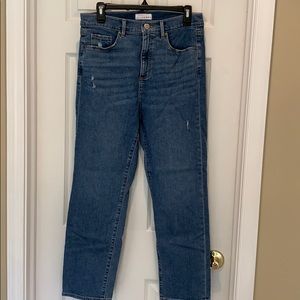 LOFT high waist straight Jean